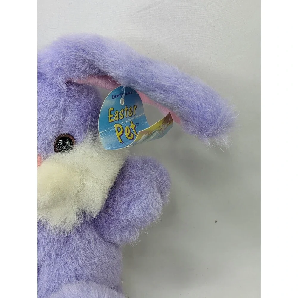 Easter Pet Purple Rabbit Bunny Plush Sits 7 Inch Easter Unlimited Stuffed Animal